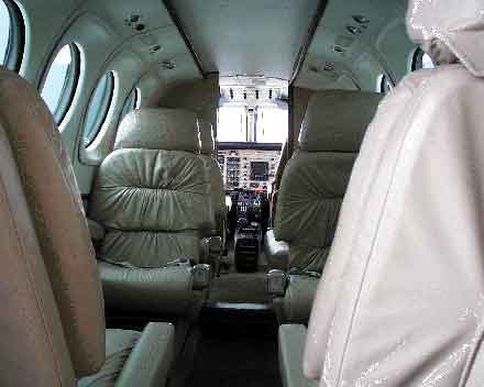 Air Charter Bahamas - King Air 90 Interior