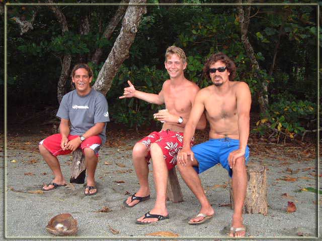 Scotty, George and Rodrigo in the Backyard @ Matapalo