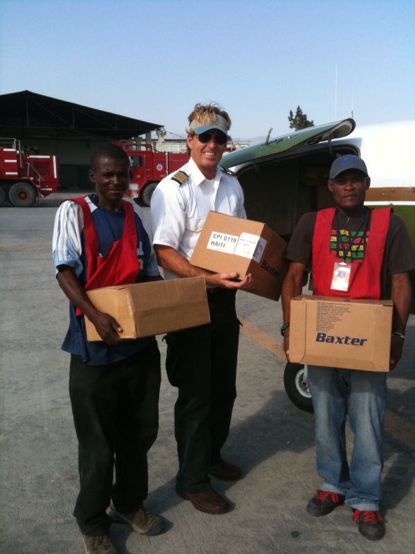 Shipment of medical supplies to Port-au-Prince, Haiti
