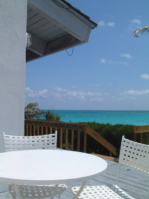 Patio view from the ocean house @ Great Harbour