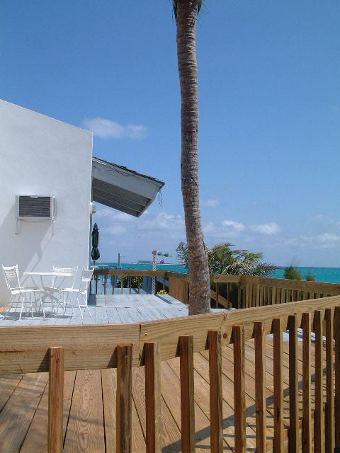 Patio view from the ocean house @ Great Harbour