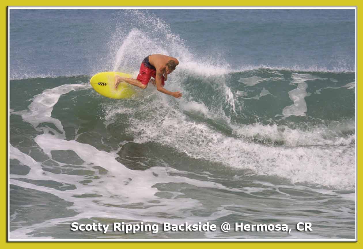 Scotty Myers ripping backside - Hermosa, Costa Rica - click for larger image